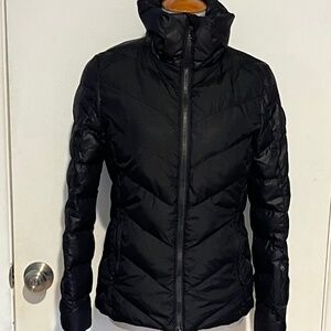 Fire + Ice Puffer Black Jacket‎ - Size XS.